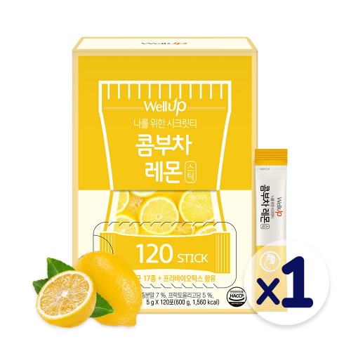 로엘 콤부차 레몬 분말 스틱(5g x 120포) 1박스
