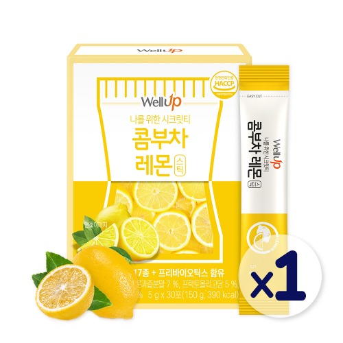 로엘 콤부차 레몬 분말 스틱 (5g x 30포) 1박스